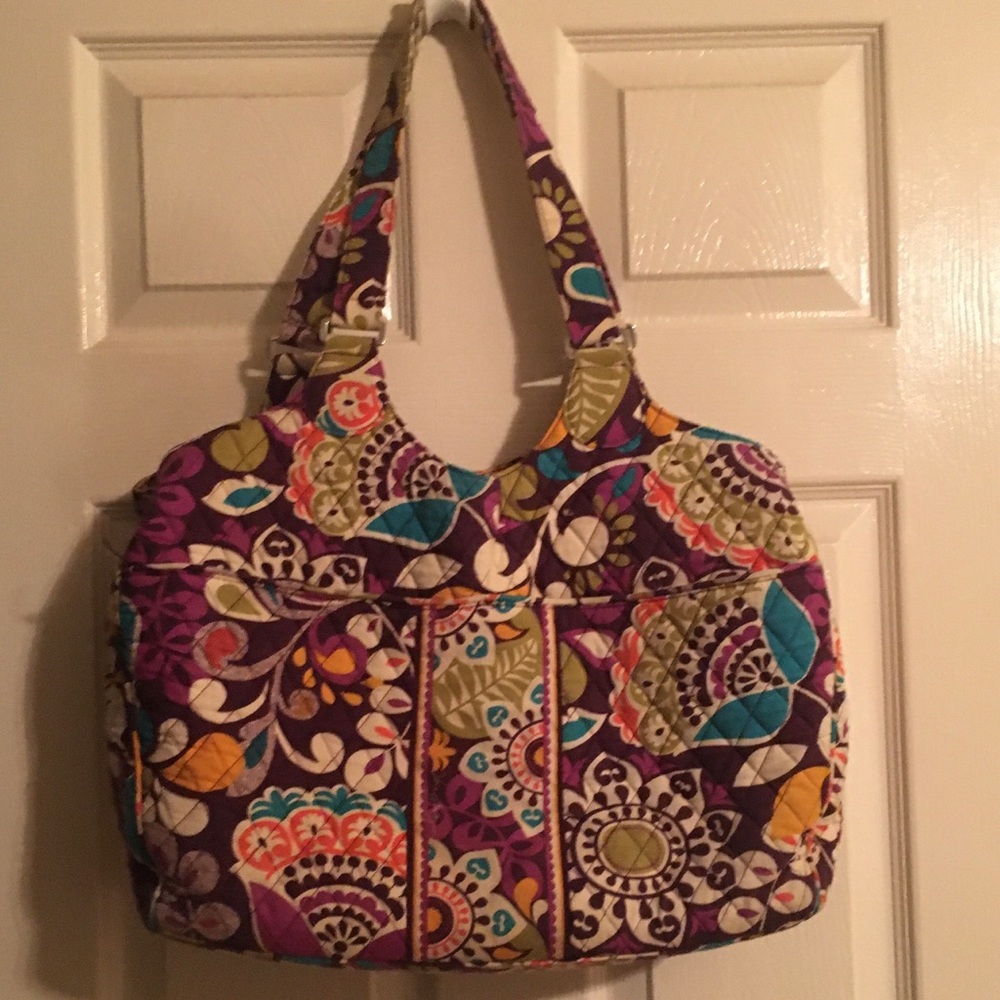 Vera Bradley Plum Crazy Laptop Bag